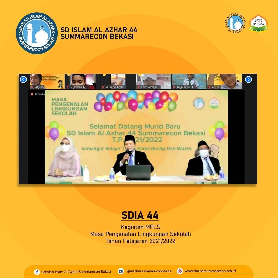 Masa Pengenalan Lingkungan Sekolah SD Islam Al Azhar 44 Summarecon Bekasi TP 2021-2022